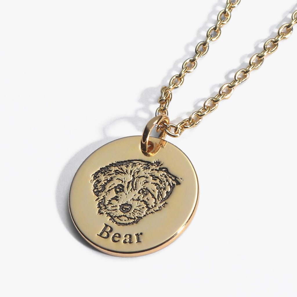 Pawtrait Pet Portrait Necklace