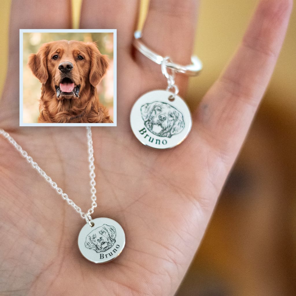 Pawtrait Pet Portrait Necklace