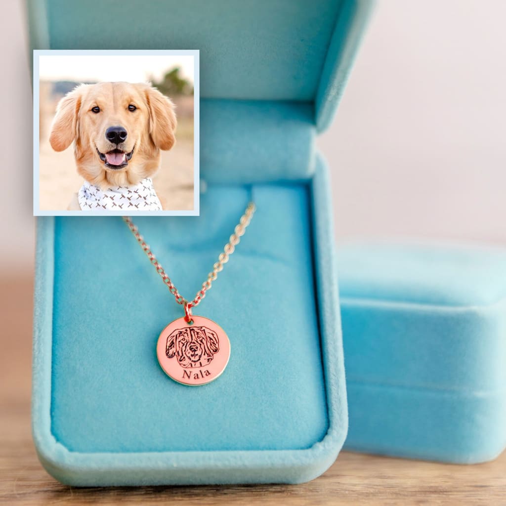 Pawtrait Pet Portrait Necklace